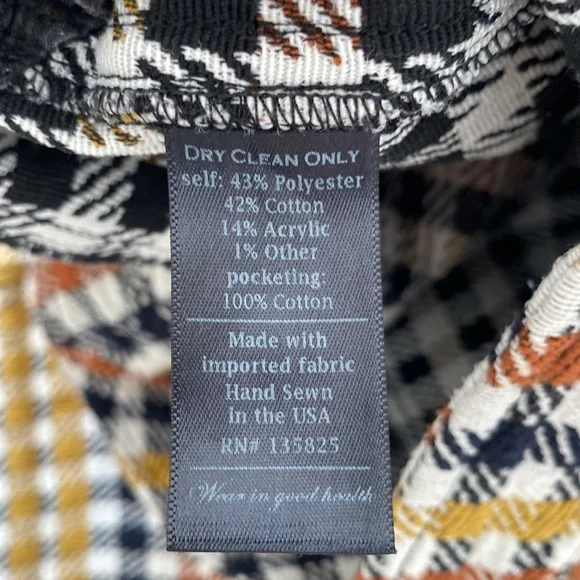 Checked Pants - size 1 - Picture 4 of 4